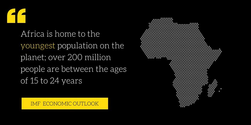 Africa is home to the youngest population on the planet; over 200 million people are between the ages of 15 to 24 yearsâ¢ By 2030, over half of new workers entering the global labor force will come from Africa..jpg