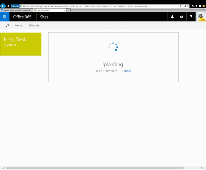 Email Notification When O365 Video is Ready to Play.gif   (Moderate)  